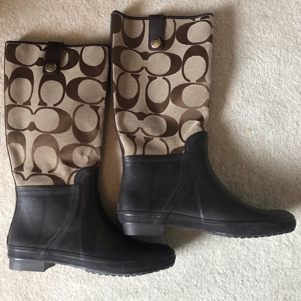 Coach rain boots